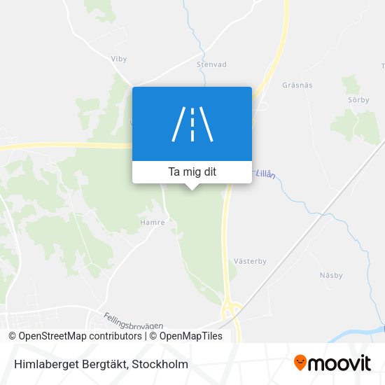 Himlaberget Bergtäkt karta