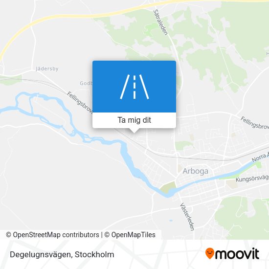 Degelugnsvägen karta