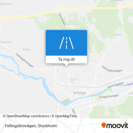 Fellingsbrovägen karta