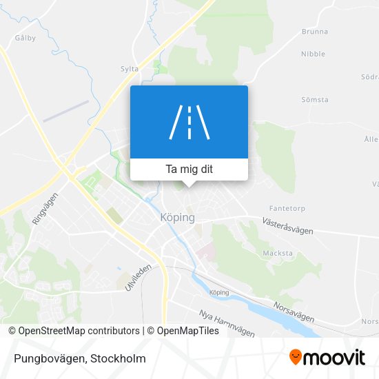 Pungbovägen karta