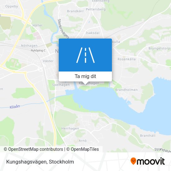 Kungshagsvägen karta