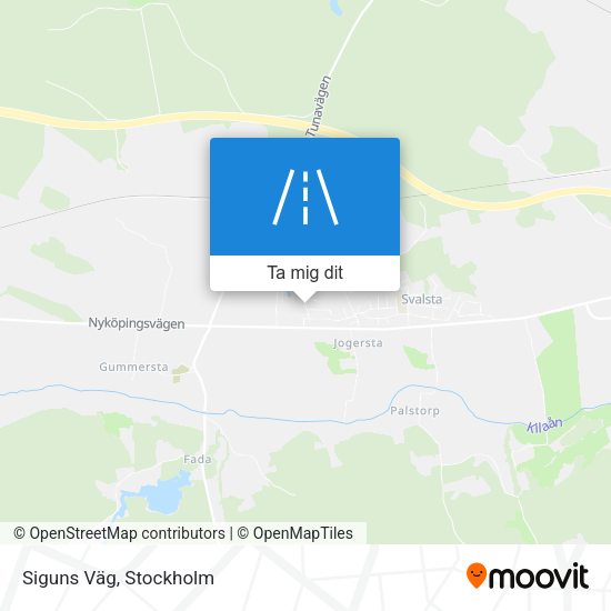 Siguns Väg karta