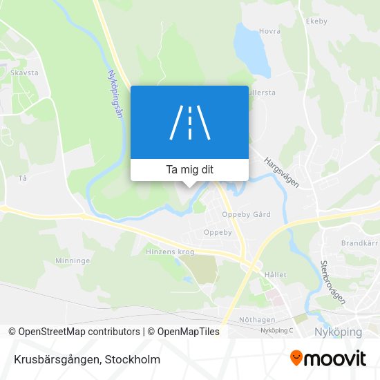 Krusbärsgången karta