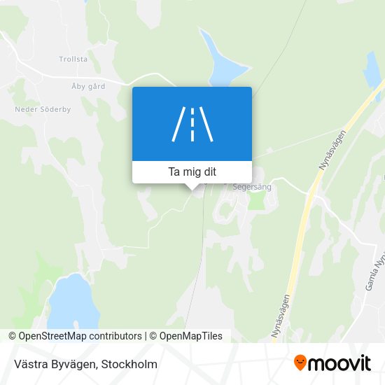 Västra Byvägen karta