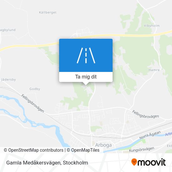 Gamla Medåkersvägen karta
