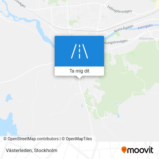 Västerleden karta