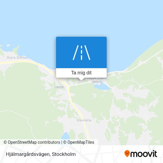 Hjälmargårdsvägen karta