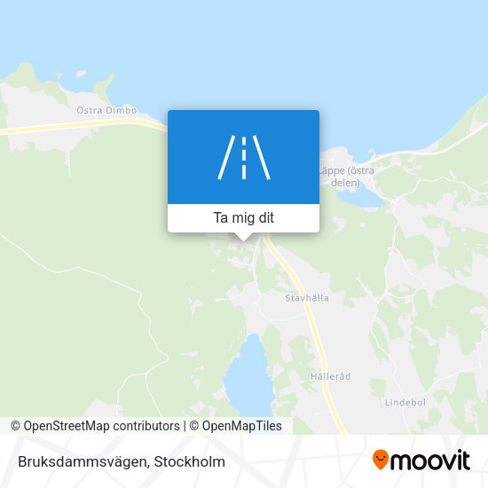 Bruksdammsvägen karta