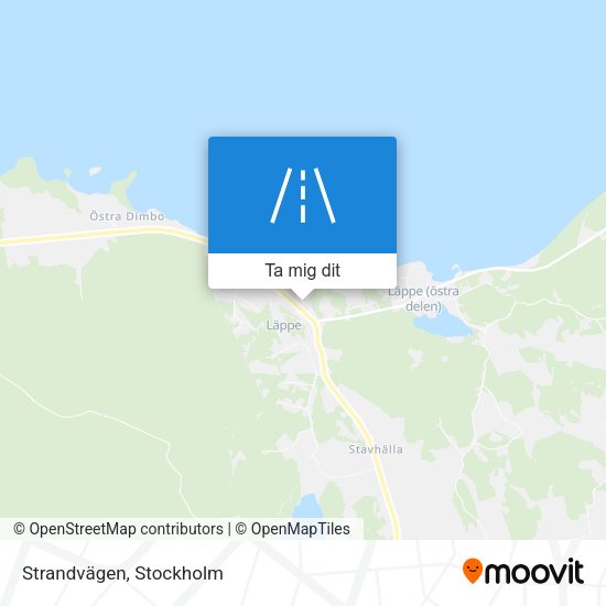 Strandvägen karta