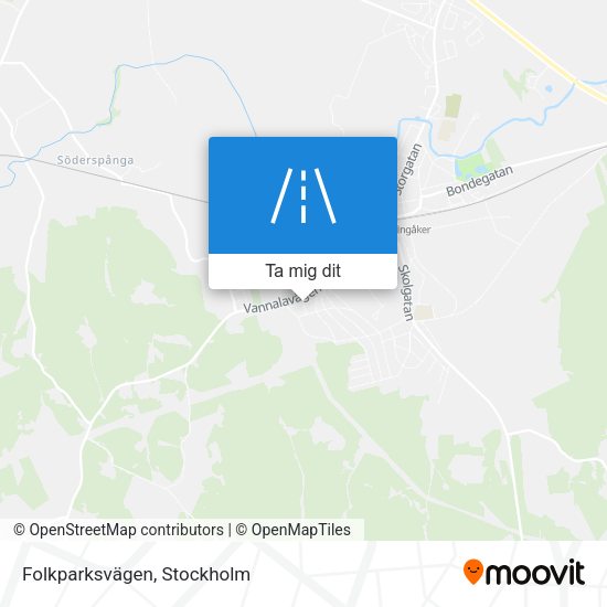 Folkparksvägen karta