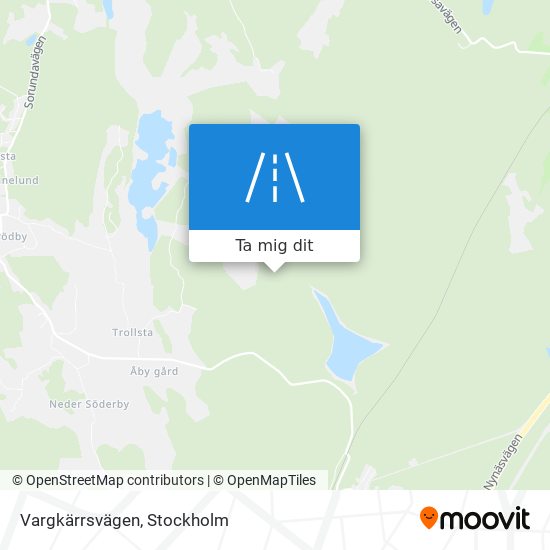 Vargkärrsvägen karta