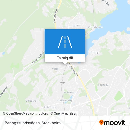 Beringssundsvägen karta