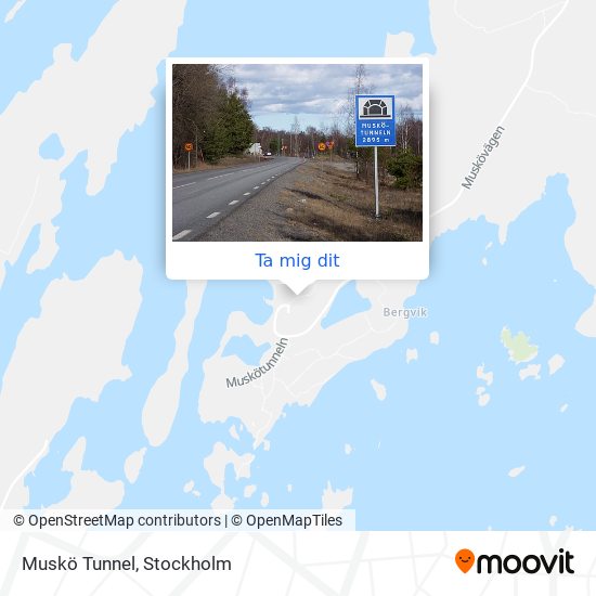 Muskö Tunnel karta