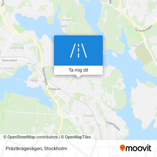 Prästkragevägen karta