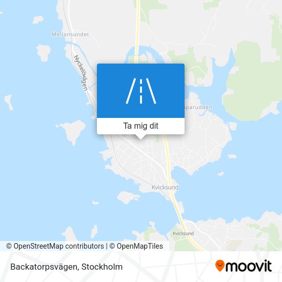 Backatorpsvägen karta