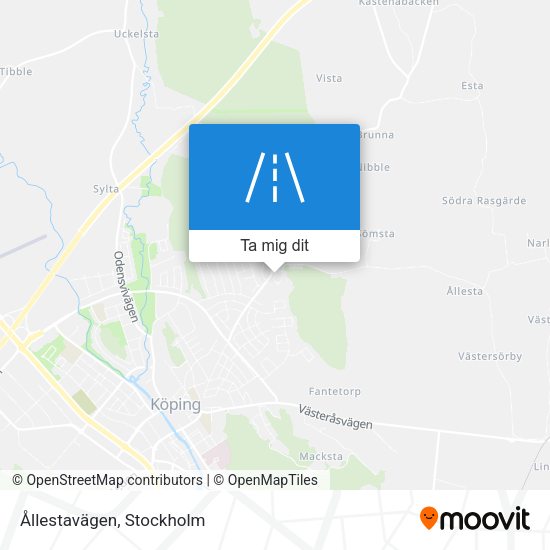 Ållestavägen karta