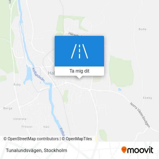 Tunalundsvägen karta