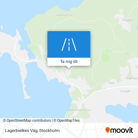 Lagerbielkes Väg karta