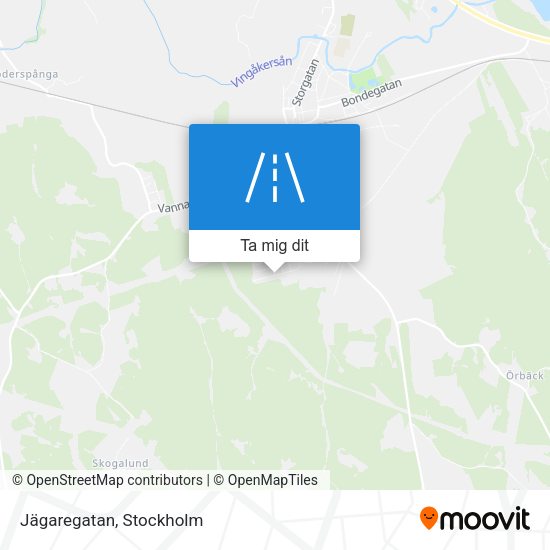 Jägaregatan karta