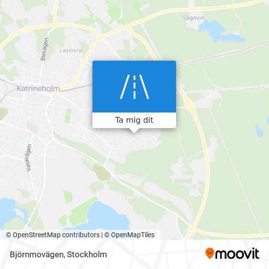 Björnmovägen karta