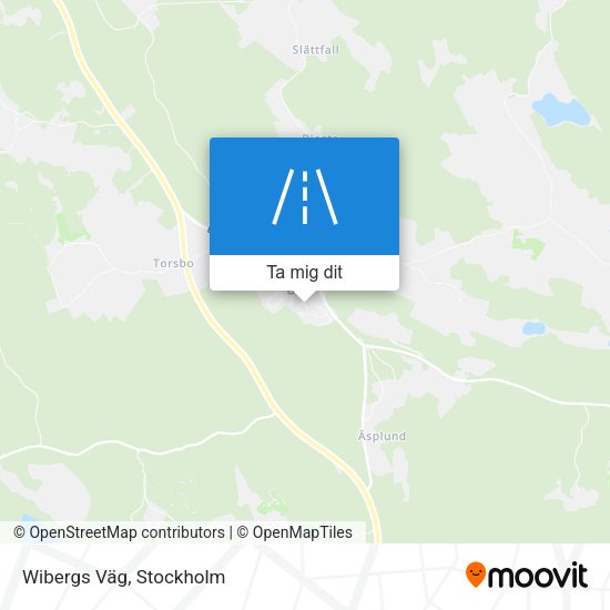 Wibergs Väg karta