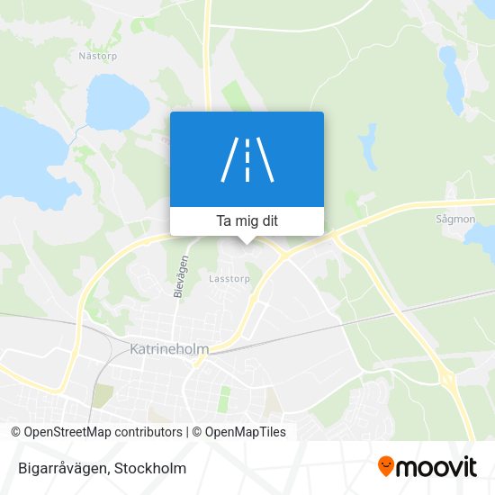 Bigarråvägen karta