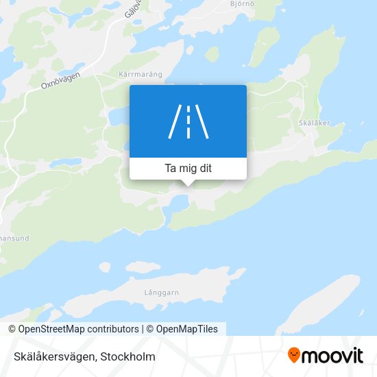 Skälåkersvägen karta