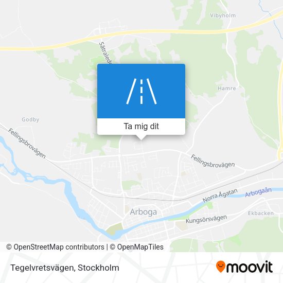 Tegelvretsvägen karta