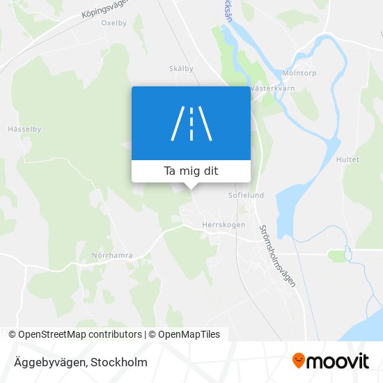 Äggebyvägen karta