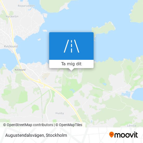 Augustendalsvägen karta