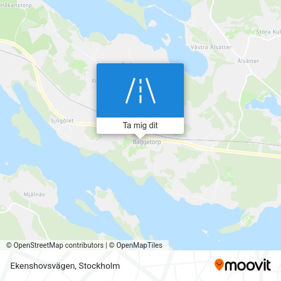 Ekenshovsvägen karta