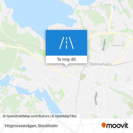 Högmossevägen karta