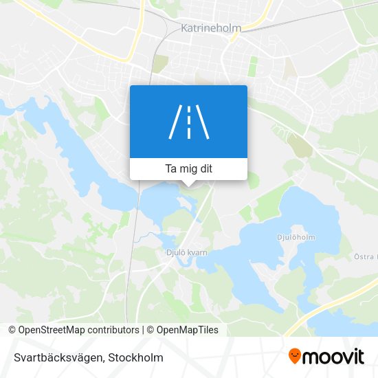 Svartbäcksvägen karta