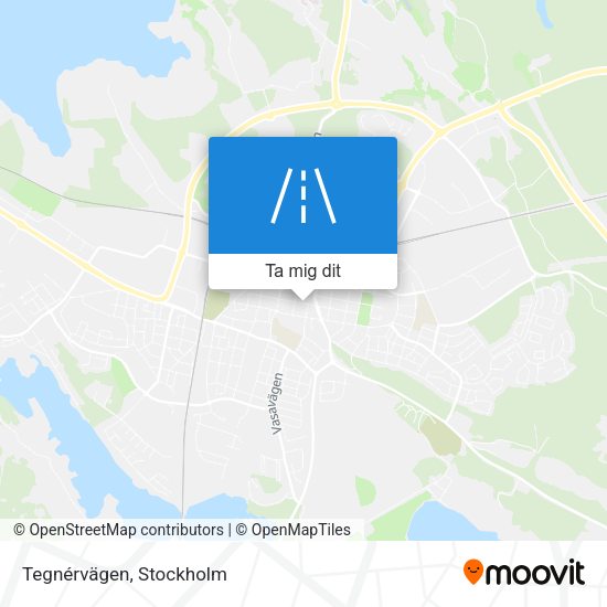 Tegnérvägen karta