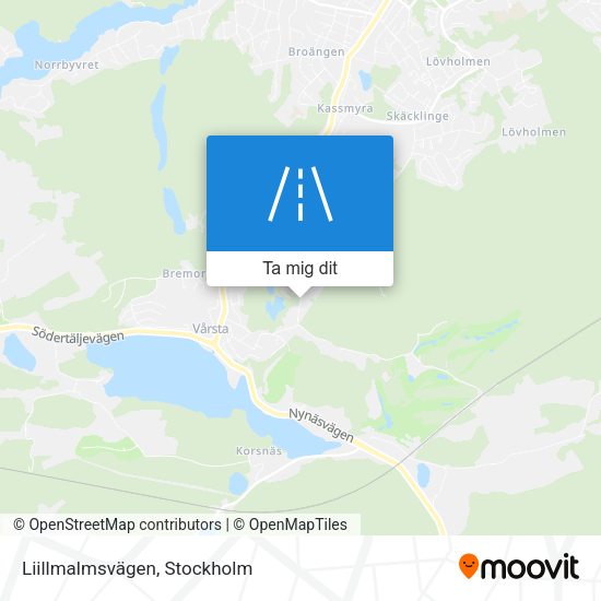 Liillmalmsvägen karta