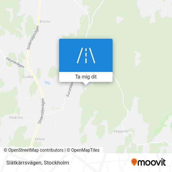 Slätkärrsvägen karta