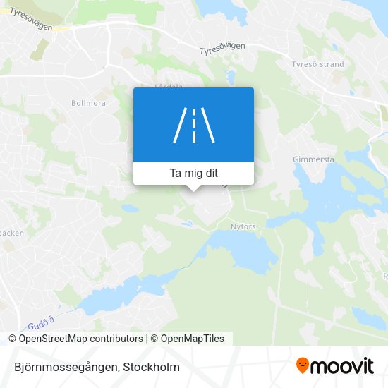Björnmossegången karta