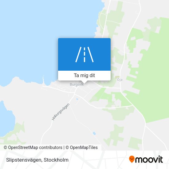 Slipstensvägen karta
