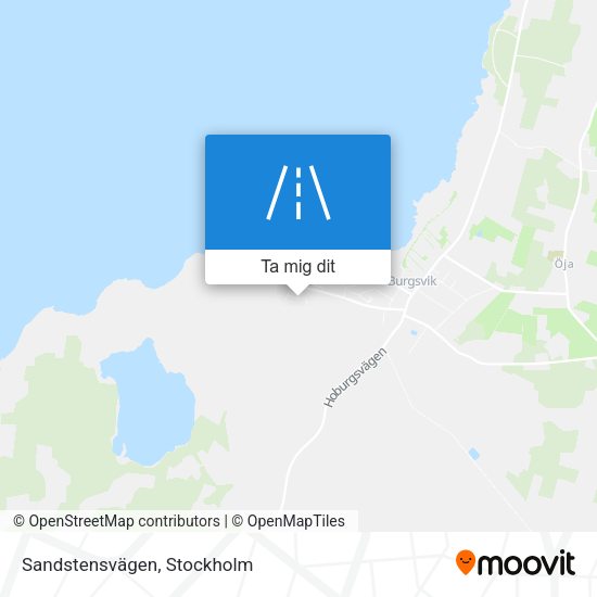 Sandstensvägen karta