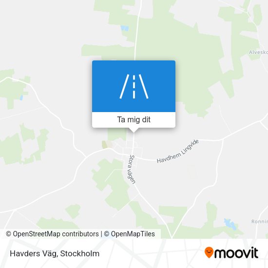 Havders Väg karta