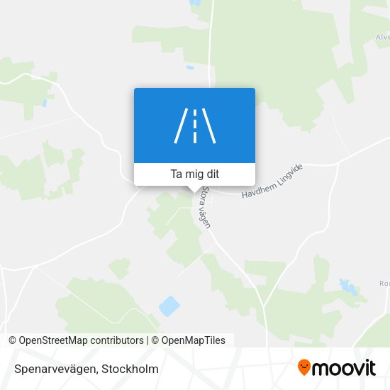 Spenarvevägen karta
