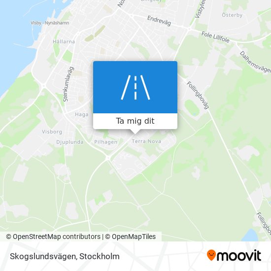 Skogslundsvägen karta