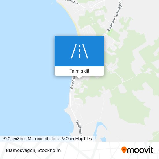 Blåmesvägen karta
