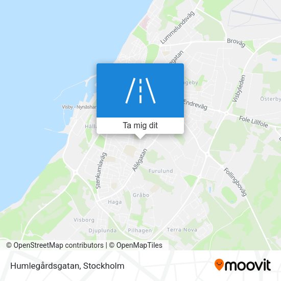 Humlegårdsgatan karta