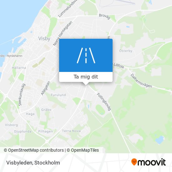 Visbyleden karta