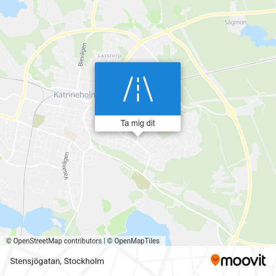 Stensjögatan karta