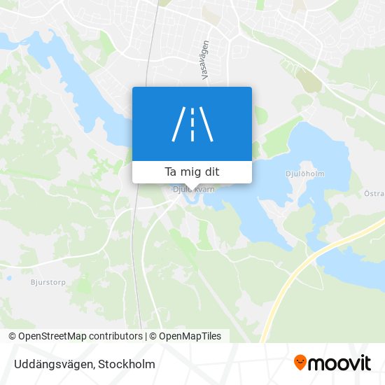 Uddängsvägen karta