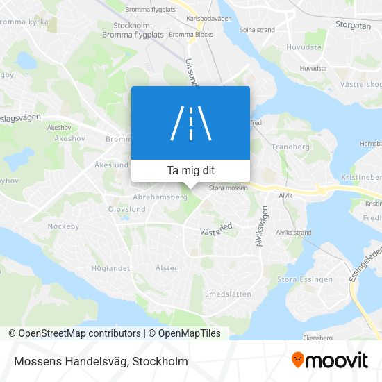 Mossens Handelsväg karta