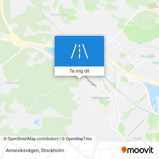 Anneviksvägen karta
