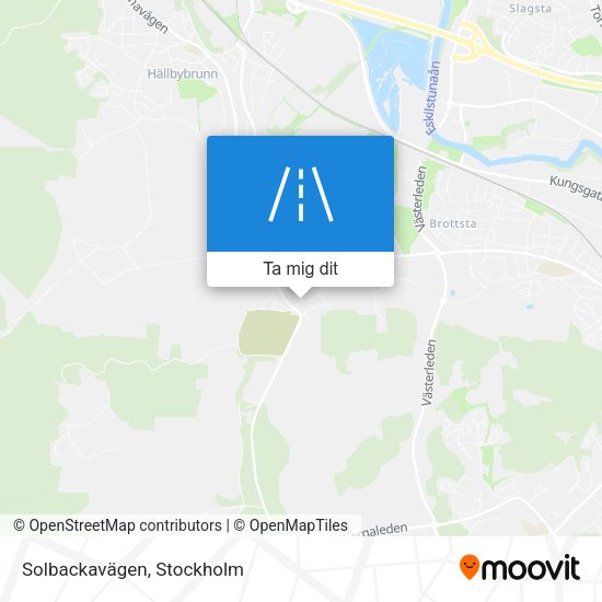 Solbackavägen karta